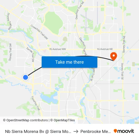 Nb Sierra Morena Bv @ Sierra Morena Co SW to Penbrooke Meadows map