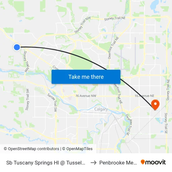 Sb Tuscany Springs Hl @ Tusselwood Dr NW to Penbrooke Meadows map