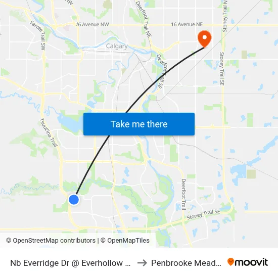 Nb  Everridge Dr @ Everhollow Ri SW to Penbrooke Meadows map