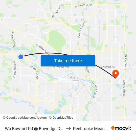 Wb Bowfort Rd @ Bowridge Dr NW to Penbrooke Meadows map