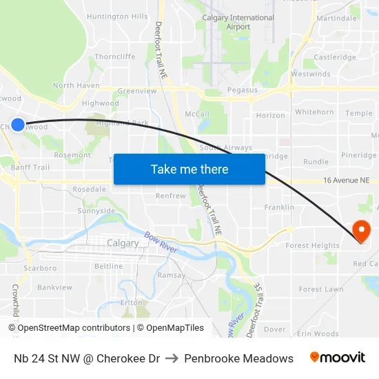 Nb 24 St NW @ Cherokee Dr to Penbrooke Meadows map
