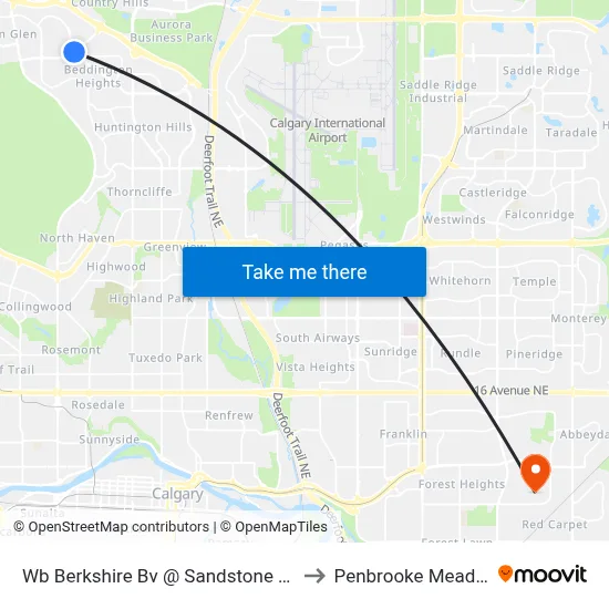 Wb Berkshire Bv @ Sandstone Dr NW to Penbrooke Meadows map