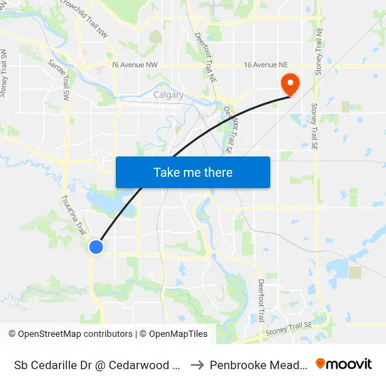 Sb Cedarille Dr @ Cedarwood Hl SW to Penbrooke Meadows map