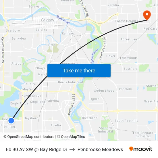 Eb 90 Av SW @ Bay Ridge Dr to Penbrooke Meadows map