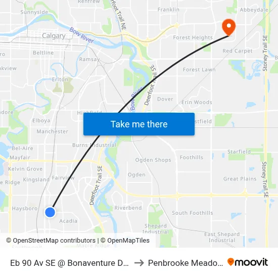 Eb 90 Av SE @ Bonaventure Dr SE to Penbrooke Meadows map