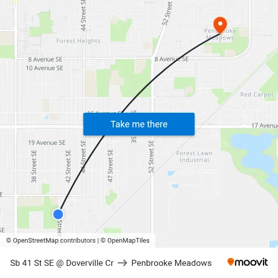 Sb 41 St SE @ Doverville Cr to Penbrooke Meadows map