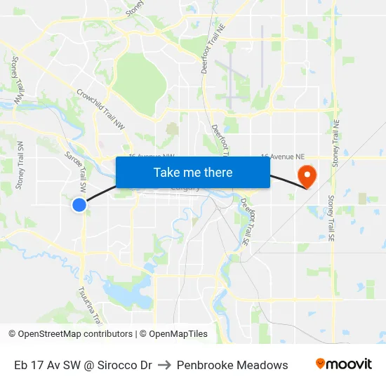 Eb 17 Av SW @ Sirocco Dr to Penbrooke Meadows map