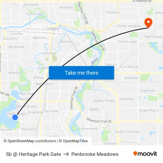 Sb @ Heritage Park Gate to Penbrooke Meadows map