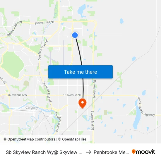 Sb Skyview Ranch Wy@ Skyview Shores Li NE to Penbrooke Meadows map