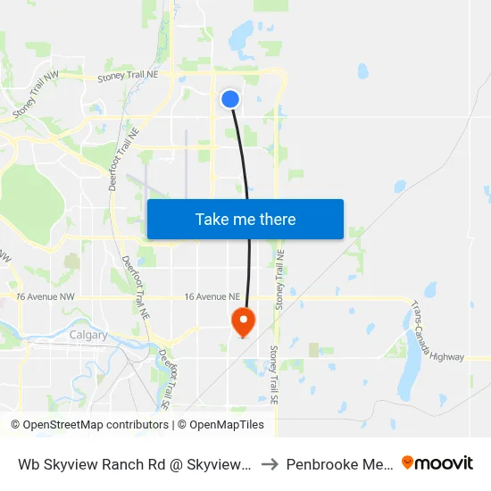 Wb Skyview Ranch Rd @ Skyview Ranch St NE to Penbrooke Meadows map