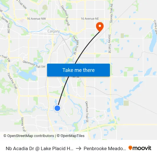 Nb Acadia Dr @ Lake Placid Hl SE to Penbrooke Meadows map