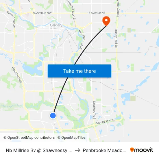 Nb Millrise Bv @   Shawnessy Bv to Penbrooke Meadows map
