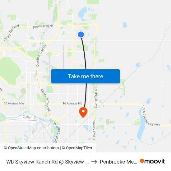 Wb Skyview Ranch Rd @ Skyview Ranch Bv NE to Penbrooke Meadows map