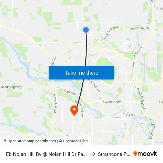 Eb Nolan Hill Bv @ Nolan Hill Dr Farside to Strathcona Park map