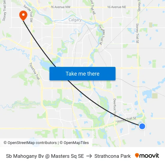 Sb Mahogany Bv @ Masters Sq SE to Strathcona Park map