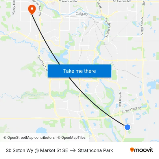 Sb Seton Wy @ Market St SE to Strathcona Park map