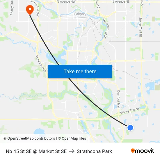 Nb 45 St SE @ Market St SE to Strathcona Park map