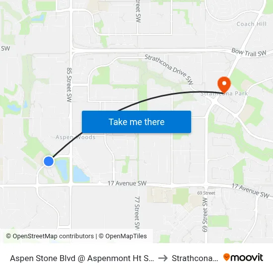 Aspen Stone Blvd @ Aspenmont Ht SW Nearside to Strathcona Park map