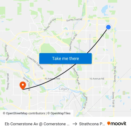 Eb Cornerstone Av @ Cornerstone Bv NE to Strathcona Park map