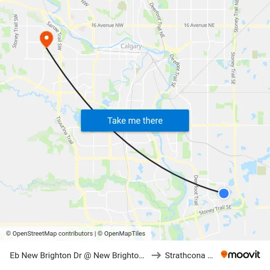 Eb New Brighton Dr @ New Brighton Gv SE to Strathcona Park map