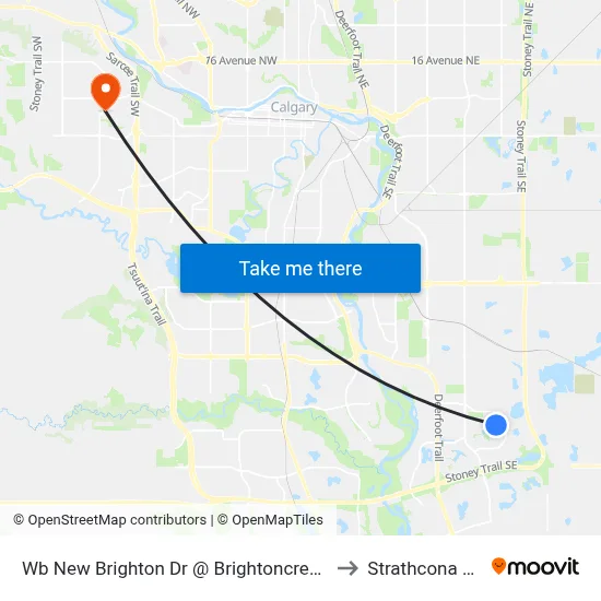 Wb New Brighton Dr @ Brightoncrest Pt SE to Strathcona Park map