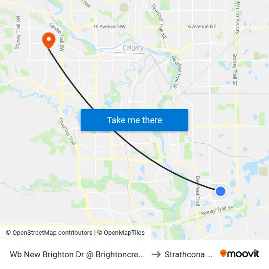 Wb New Brighton Dr @ Brightoncrest Tc SE to Strathcona Park map