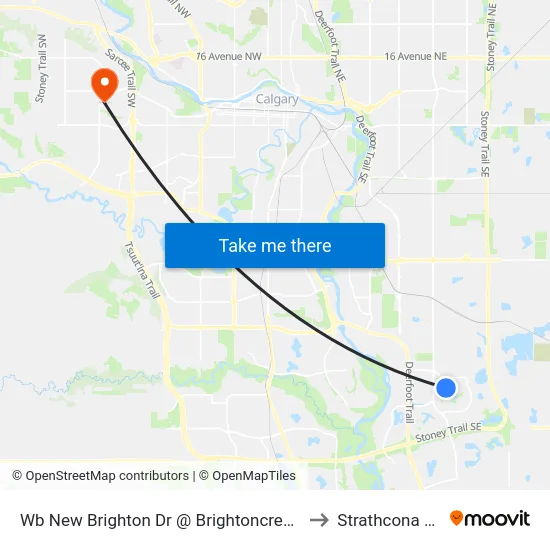 Wb New Brighton Dr @ Brightoncrest Mr SE to Strathcona Park map