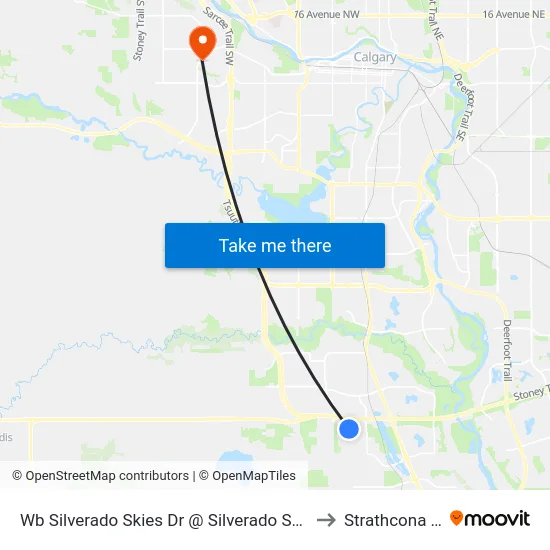 Wb Silverado Skies Dr @ Silverado Skies Mr SW to Strathcona Park map
