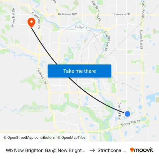 Wb New Brighton Ga @ New Brighton Dr SE to Strathcona Park map