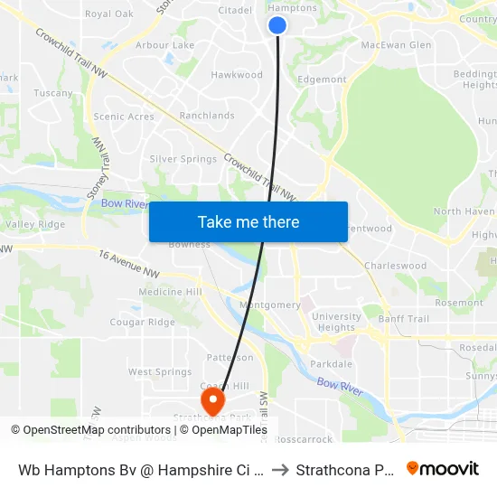 Wb Hamptons Bv @ Hampshire Ci NW to Strathcona Park map