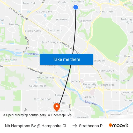 Nb Hamptons Bv @ Hampshire Cl NW to Strathcona Park map