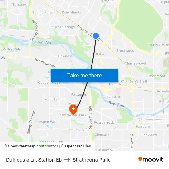 Dalhousie Lrt Station Eb to Strathcona Park map