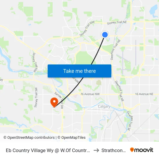Eb Country Village Wy @ W.Of Country Village Cv NE to Strathcona Park map