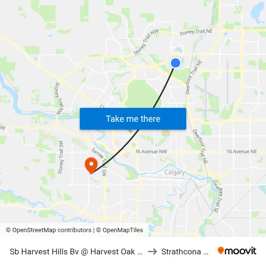 Sb Harvest Hills Bv @ Harvest Oak Ga NE to Strathcona Park map