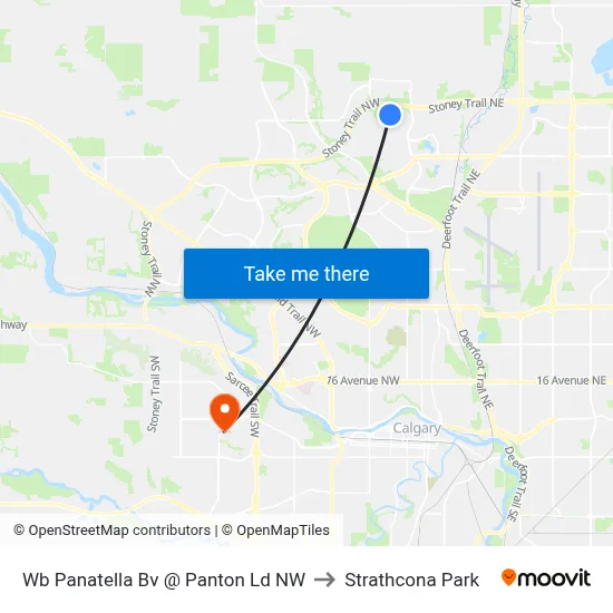 Wb Panatella Bv @ Panton Ld NW to Strathcona Park map