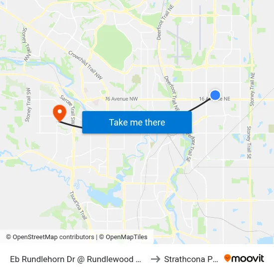 Eb Rundlehorn Dr @ Rundlewood Dr NE to Strathcona Park map