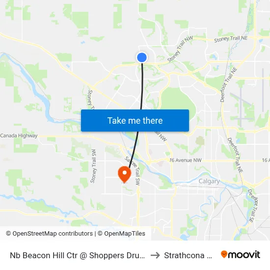 Nb Beacon Hill Ctr @ Shoppers Drug Mart to Strathcona Park map