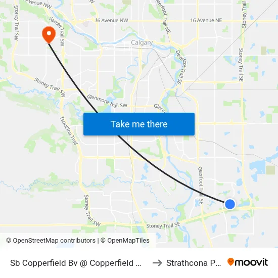 Sb Copperfield Bv @ Copperfield Mr SE to Strathcona Park map