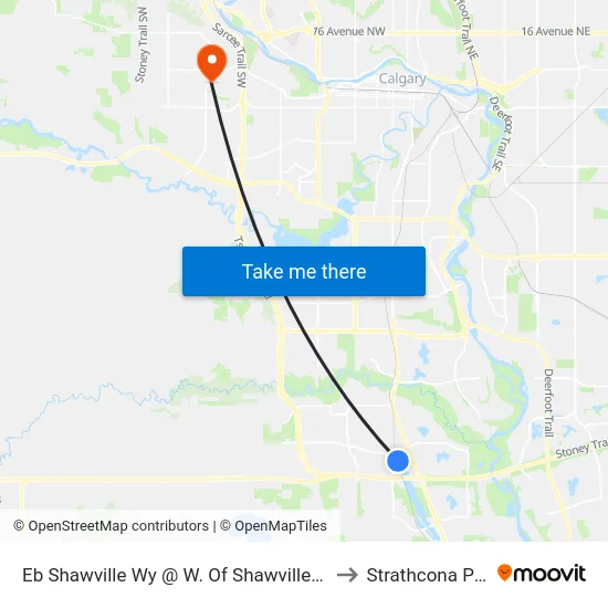 Eb Shawville Wy @ W. Of Shawville Li SE to Strathcona Park map