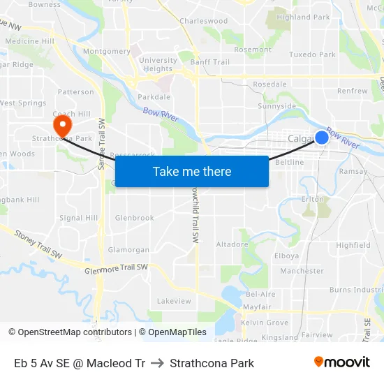 Eb 5 Av SE @ Macleod Tr to Strathcona Park map