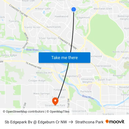 Sb Edgepark Bv @ Edgeburn Cr NW to Strathcona Park map