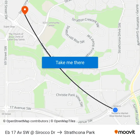 Eb 17 Av SW @ Sirocco Dr to Strathcona Park map