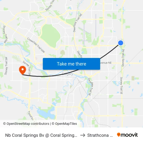 Nb Coral Springs Bv @ Coral Springs Pl NE to Strathcona Park map
