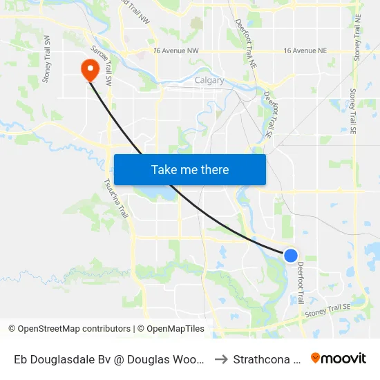 Eb Douglasdale Bv @ Douglas Woods Hl SE to Strathcona Park map