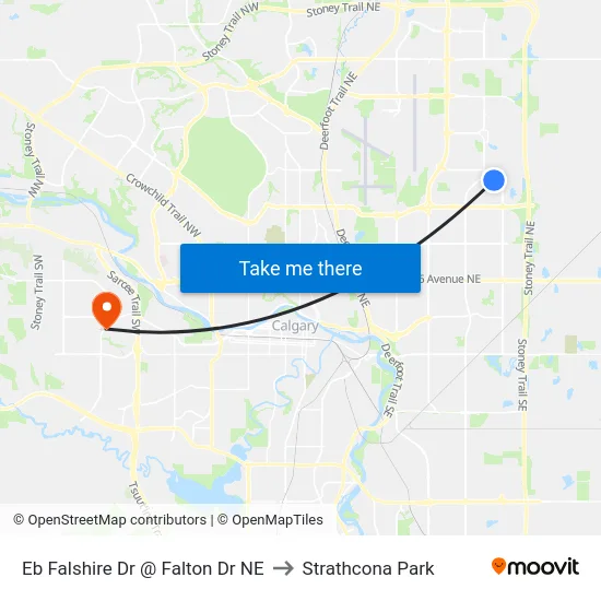Eb Falshire Dr @ Falton Dr NE to Strathcona Park map