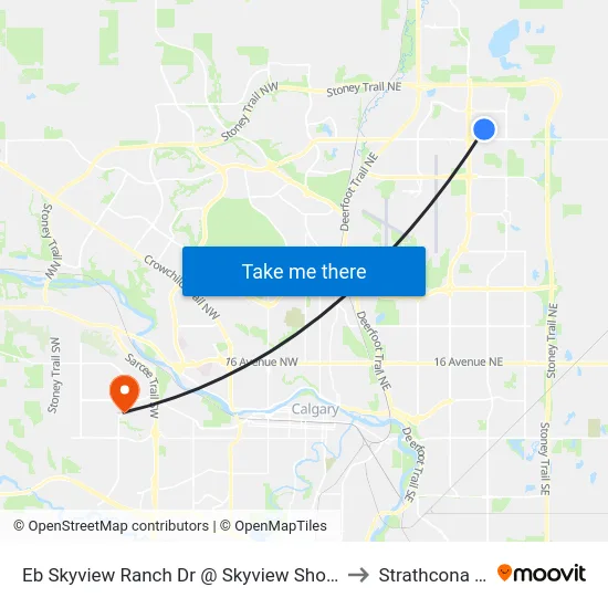 Eb Skyview Ranch Dr @ Skyview Shores Mr NE to Strathcona Park map