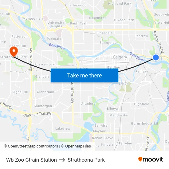 Wb Zoo Ctrain Station to Strathcona Park map