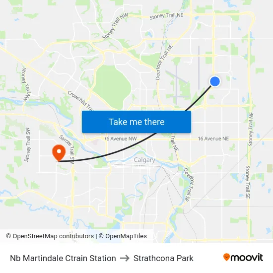 Nb Martindale Ctrain Station to Strathcona Park map