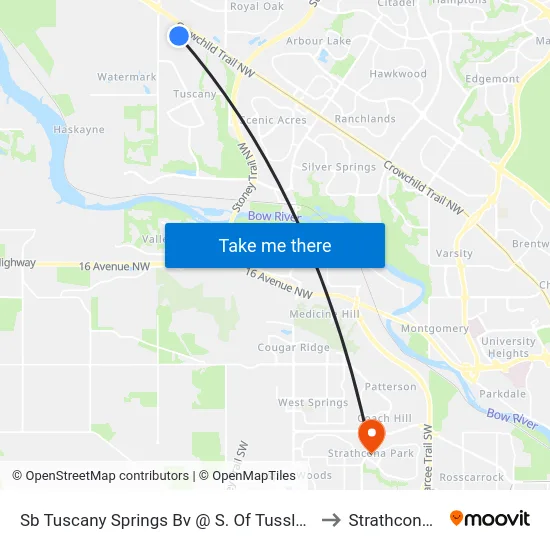 Sb Tuscany Springs Bv @  S. Of  Tusslewood Tc NW to Strathcona Park map