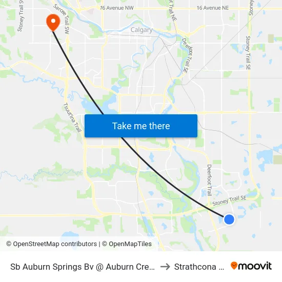 Sb Auburn Springs Bv @ Auburn Crest Wy SE to Strathcona Park map